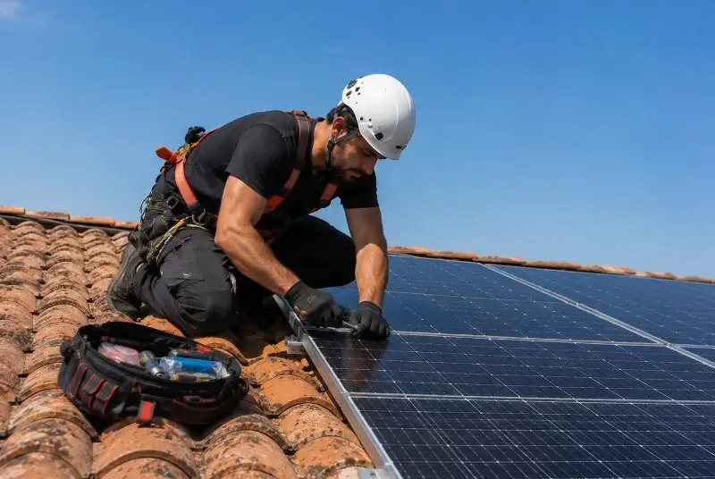Maintenance et monitoring de panneaux solaires à Saint-Léon